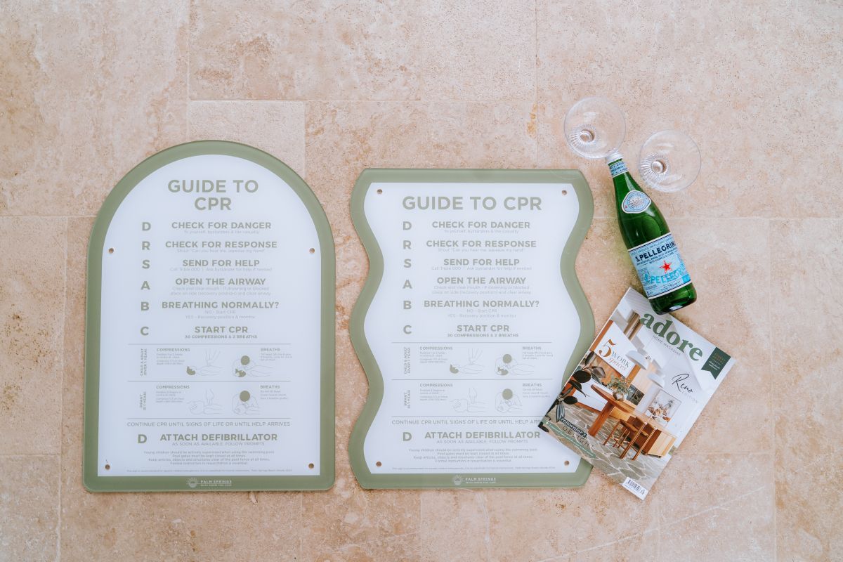 CPR Pool Signs | Browse Our Full Collection – Palm Springs Beach Abode