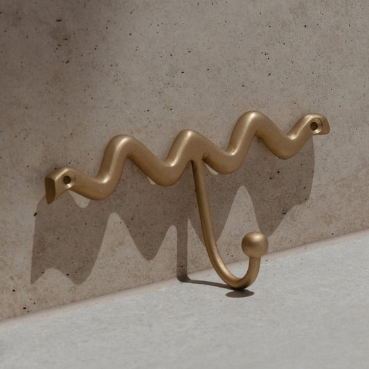 Brass Wave Hook
